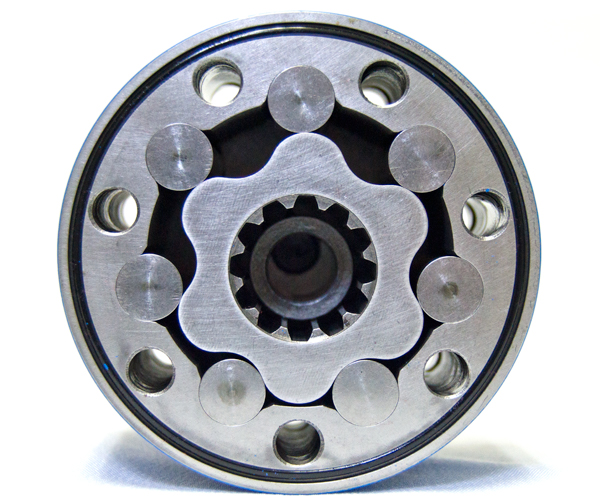 Close-up cross-section picture of the Roller-Star technology in Metaris Motors.